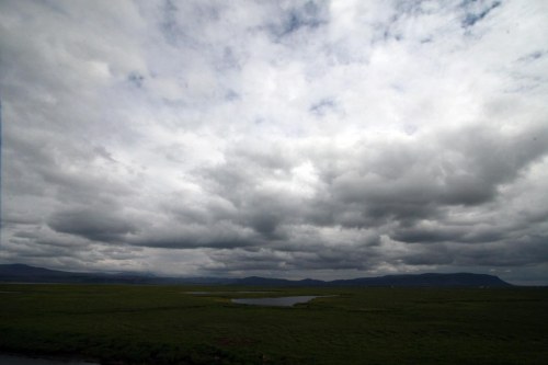 Cloud over nature reseve in Flói